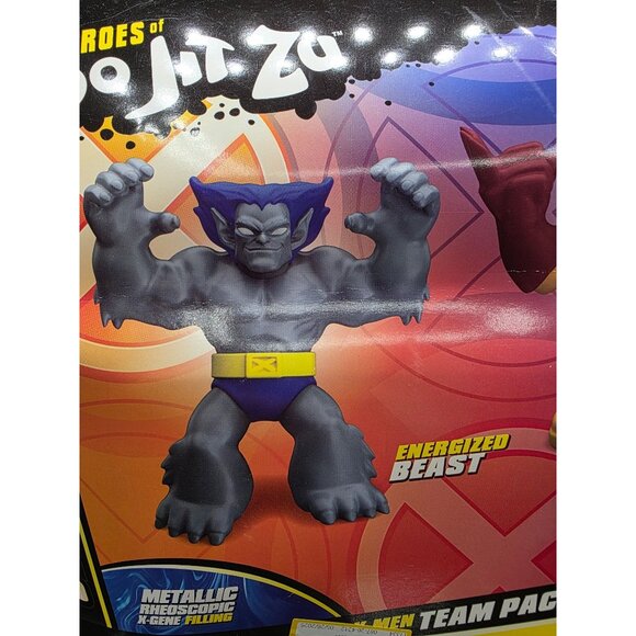 Heroes Of Goo Jit Zu X-Men 97 Stretchy Heroes Team Pack With Energized Beast & R - Picture 4 of 5